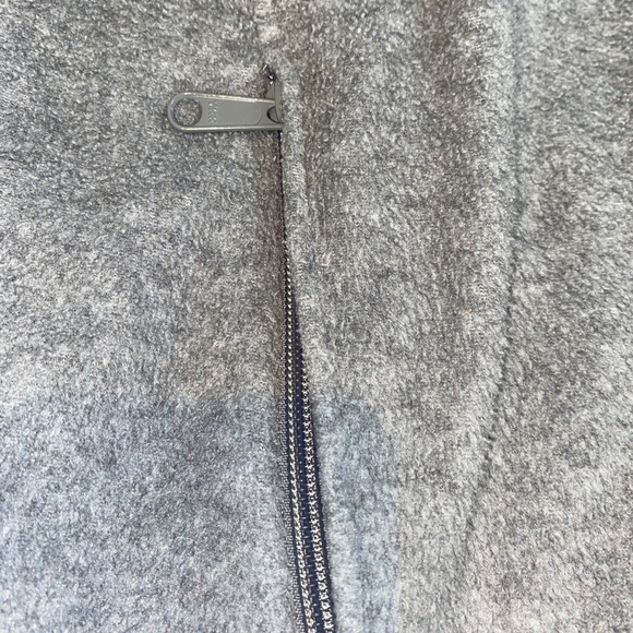 Columbia Gray Fleece Zip up Jacket 2 zip pockets Excellent Condition - Picture 2 of 6
